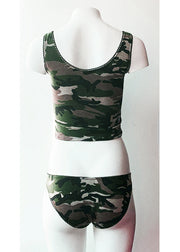 Cotone A Vita Camouflage Print Vest