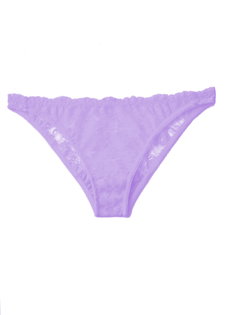 Poppy Flowers Bikini Briefs in Lavender