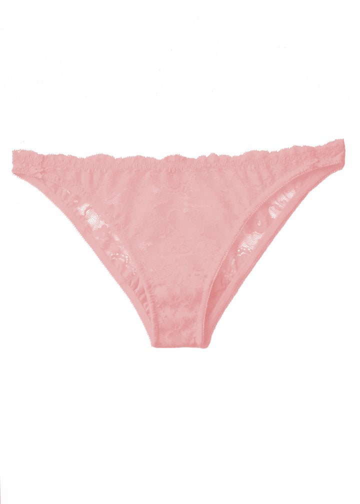 Poppy Flowers Bikini Briefs in Pastel Pink