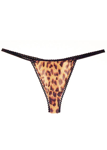 Leopard Print G-string - DEBORAH MARQUIT