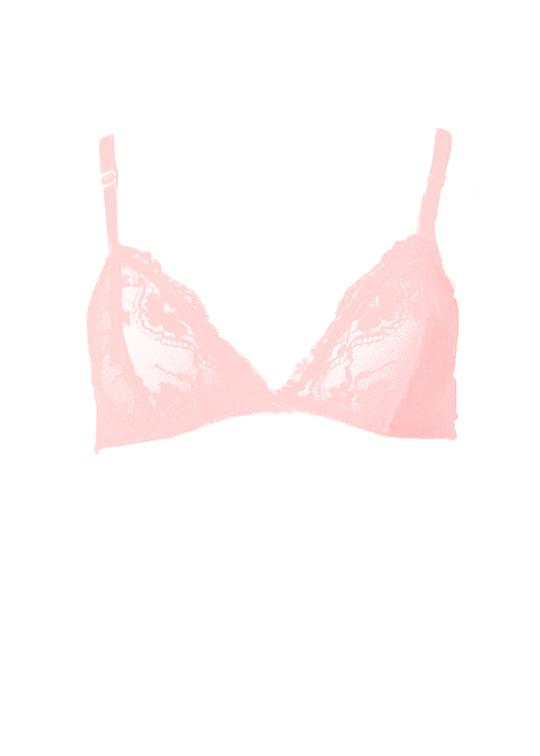 Poppy Flowers Triangle Bra in Pastels