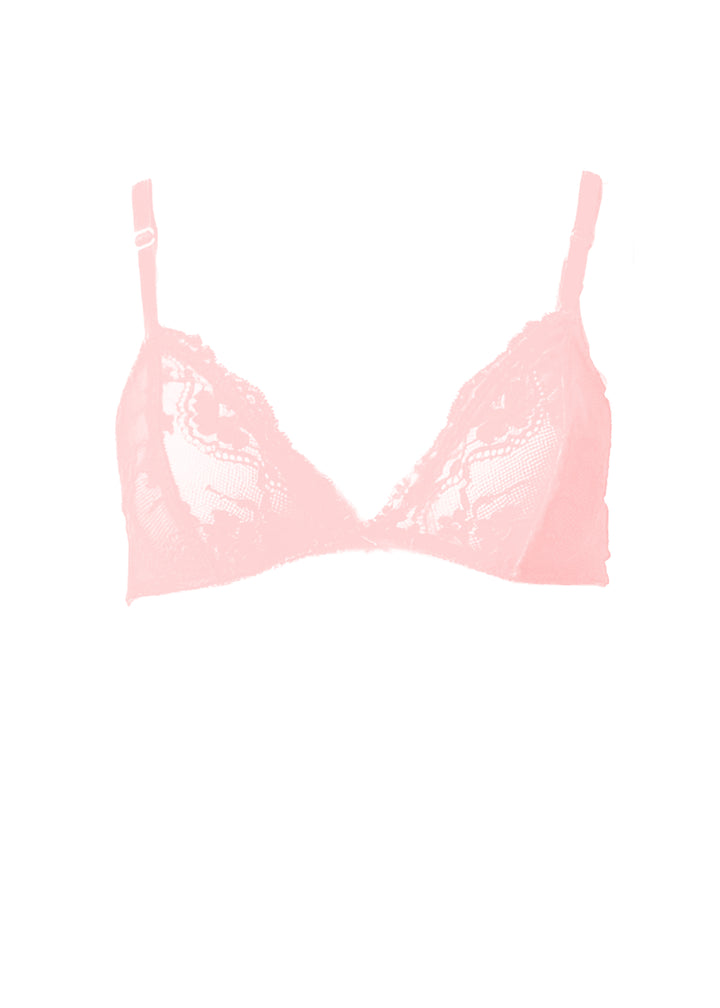 Poppy Flowers Triangle Bra in Pastels