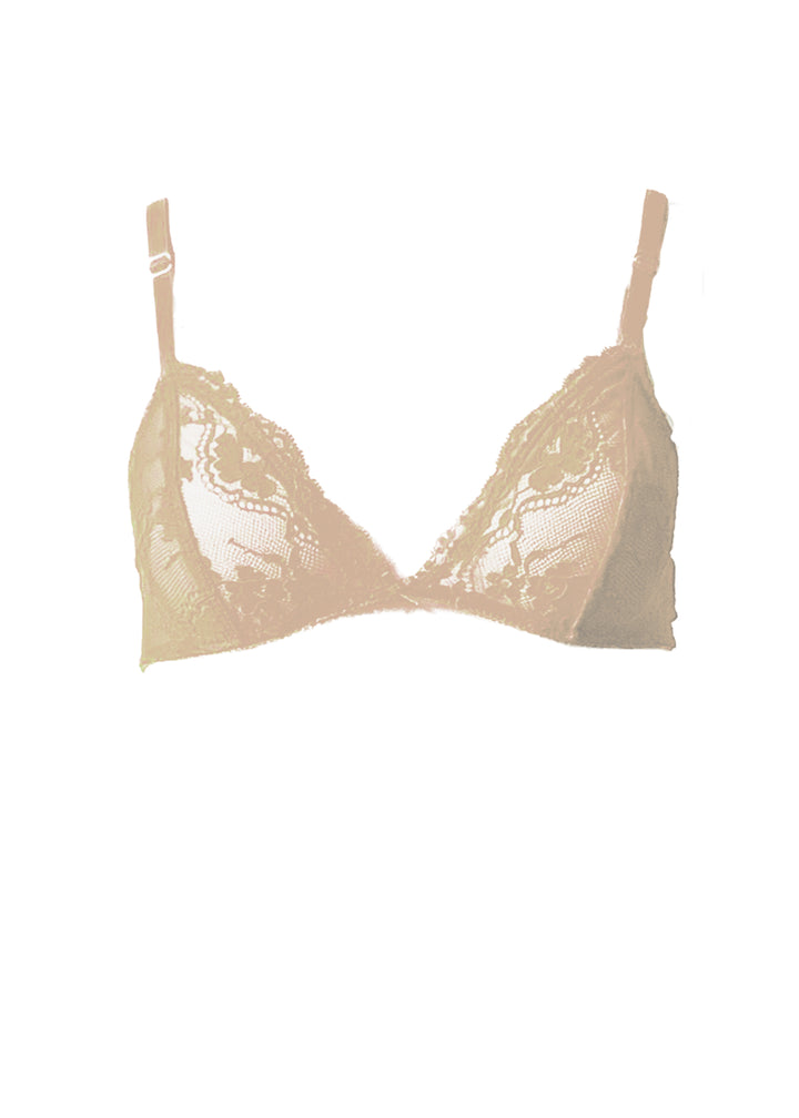 Poppy Flowers Triangle Bra in Pastels