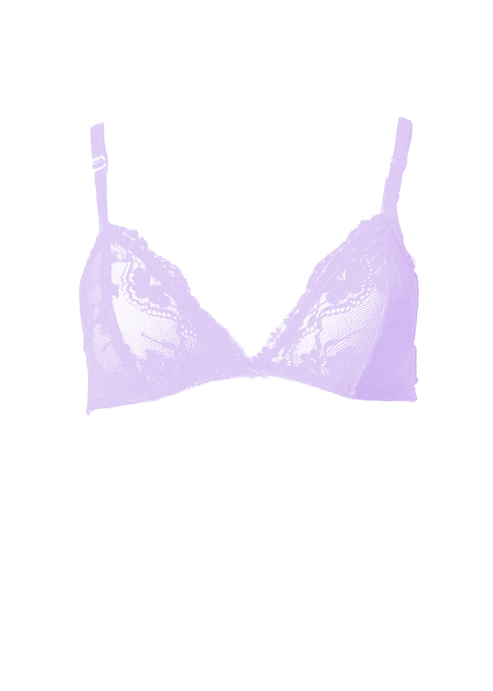 Poppy Flowers Triangle Bra in Pastels