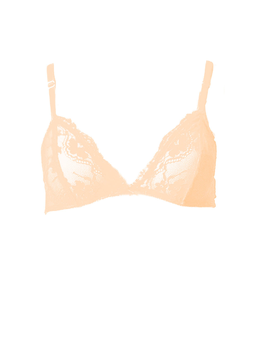 Poppy Flowers Triangle Bra in Pastels