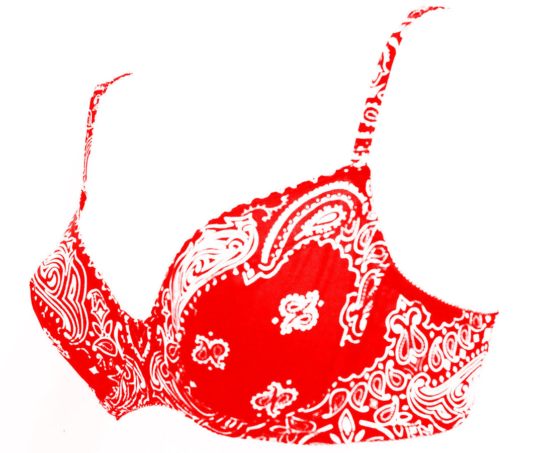 Bandanna Print Bra - DEBORAH MARQUIT